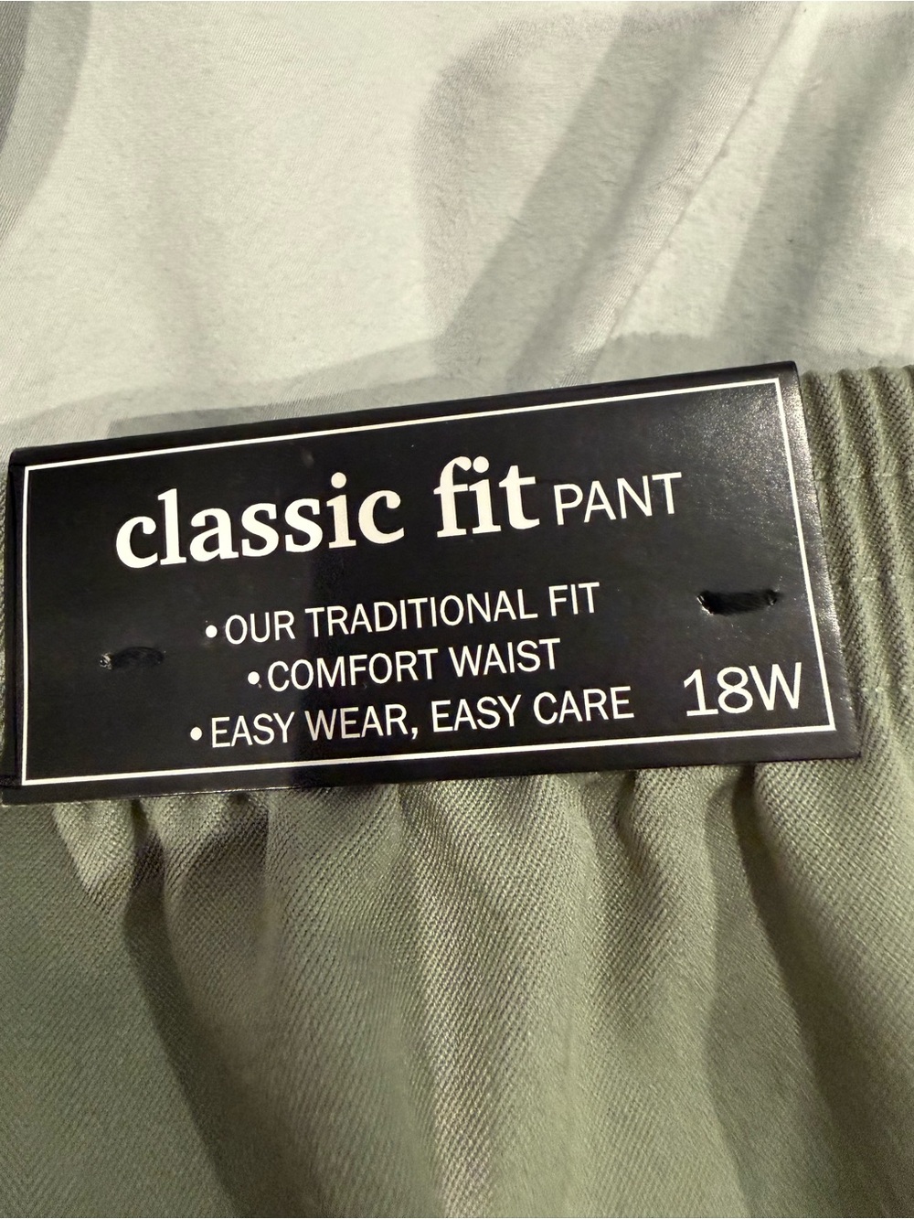 Alfred Dunner Cropped Straight-Leg Pants in Sage Green - Picture 2 of 3